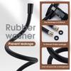 Golden 1.5M PVC High Pressure Shower Hose Flexible Shower Tube for Bathroom Shower Head Silver Black Bath Shower Hose Accessorie