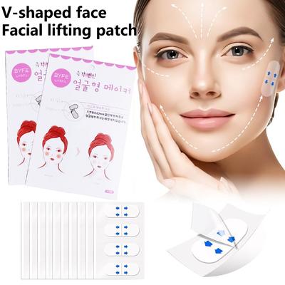 40Pcs V Lift Face Sticker Invisible Makeup Adhesive Lift Face Tape Slim Patch Breathable Sticker Lifting Tighten Chin