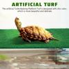 Jojofuny Artificial Grass Turf: Turtle Basking Ramp, Aquatic Grass Lawn, Simulation Reptile Turf for Pet, Fish Tank Reptile Ramp Terrace Turtle