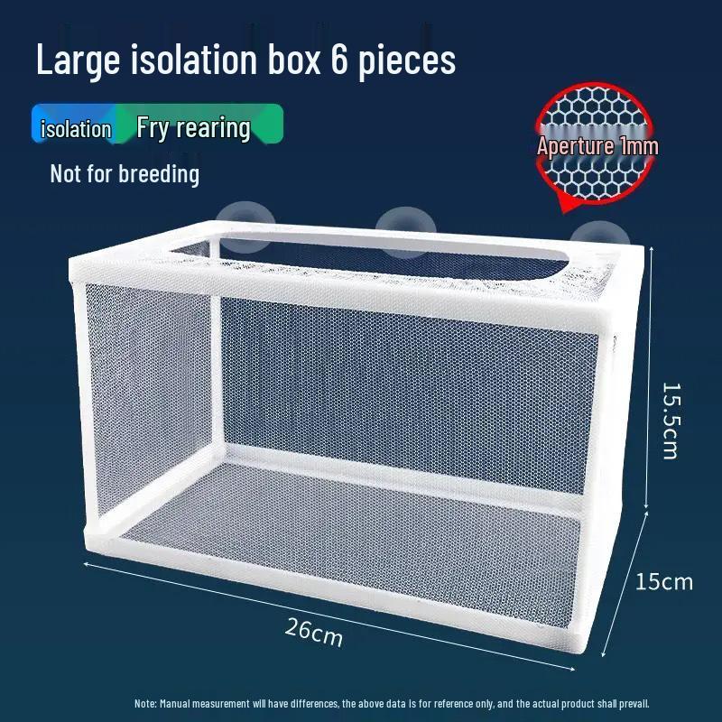 Bettafisch Isolations- und Zuchtbox: Schwimmendes Schutz-Aquarium für kleine Fische und Guppy-Jungfische