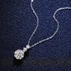 Tancise S925 Sterling Silver Moissanite Luxury Personality Pendant Necklace Women's Classic Tide Necklace Necklace Party Gift