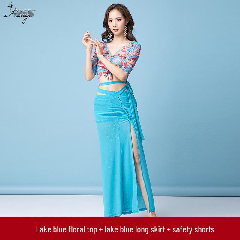Women's Belly Dance Practice Costume - 2025 New Sexy Oriental Long Dress Beginner Performance Set