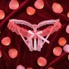 Open Crotch Lace Pearl Panties Low Waist See-through Thong Fashion Underwear for Women  Gifts