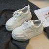Korean-Style White Shoes with Hidden Lift & Thick Soles - 2026 Spring/Autumn Lightweight Casual Sneakers