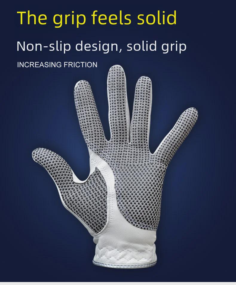 Herr Lammskinn Golfhandskar - Andningsbara, Halkfria, Vänster eller Höger Hand