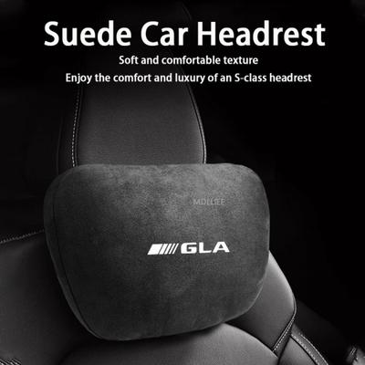 Para Mercedes Benz GLA GLB GLC Suede de Alta Calidad Soporte Cervical para Reposacabezas de Coche Asiento Suave Almohada Cervical Accesorios de Interior de Coche