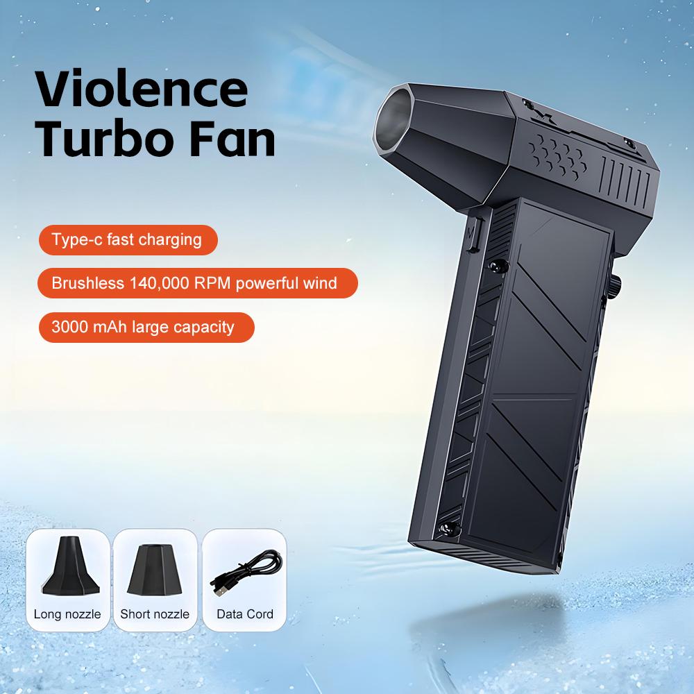 

Mini Turbo Jet Fan 140000RPM Electric Compressed Air Duster Rechargeable Cordless Electric Air Blower Turbo Fan