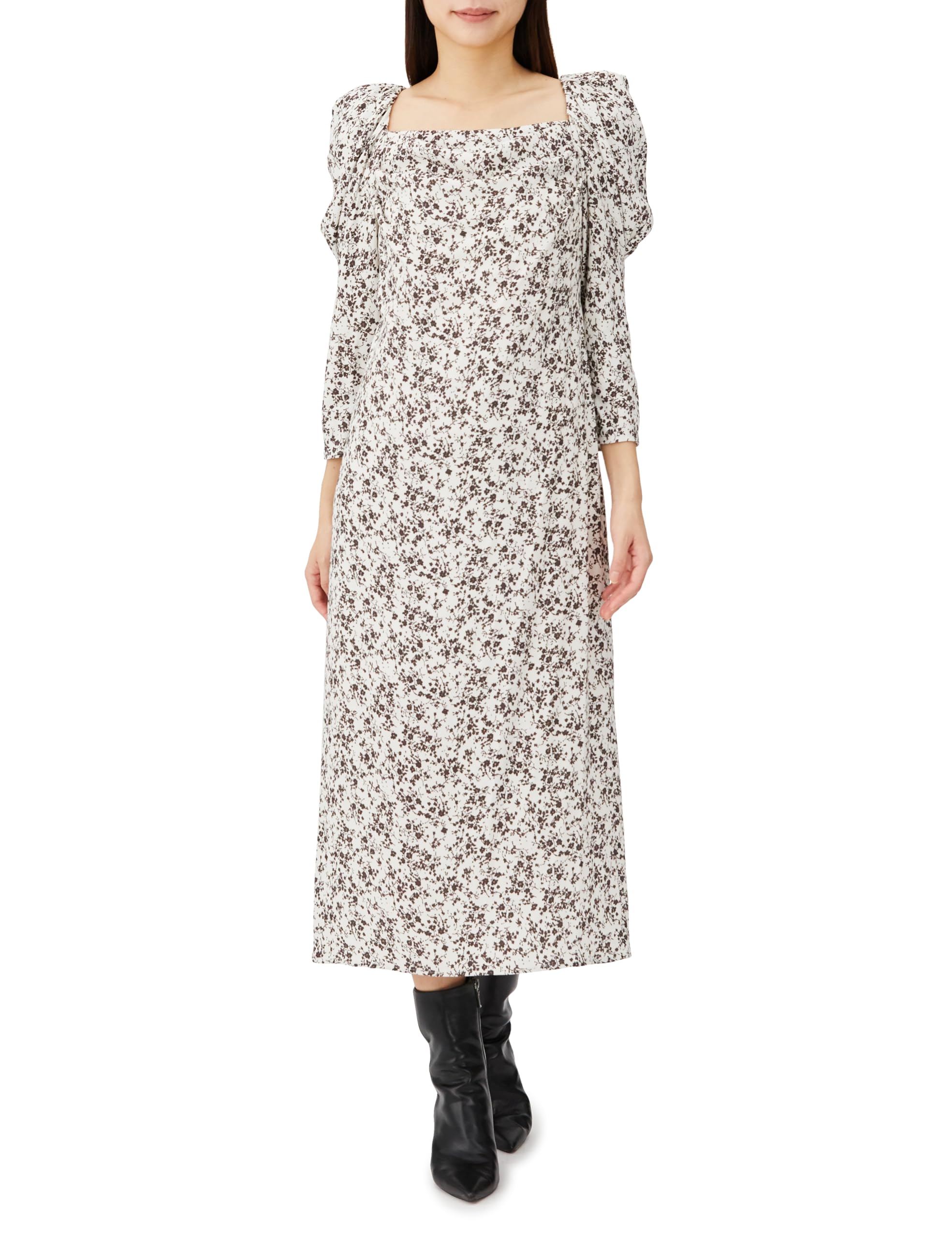 

Платье с принтом Drape Tight Rayon SWFO234116 IVR [Sneider] женское