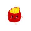 Cute Burger & Fries Plush Pendant: Creative Food Backpack & Brooch Accessory