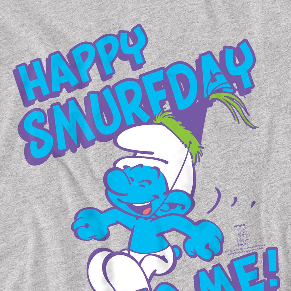 The Smurfs Unisex Adult Happy Smurfy Day To Me T-Shirt