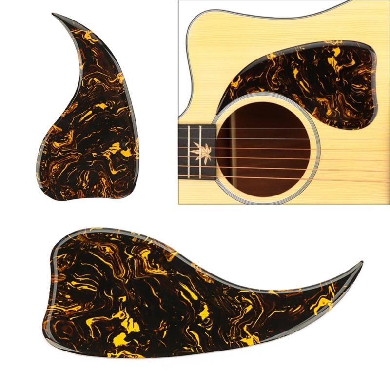 Yellow Pastes Pattern Guitar Anti-Scratch Guard Plate PVC Guitar Pickguard Self-Adhesive Scratch Plate Guitar Part