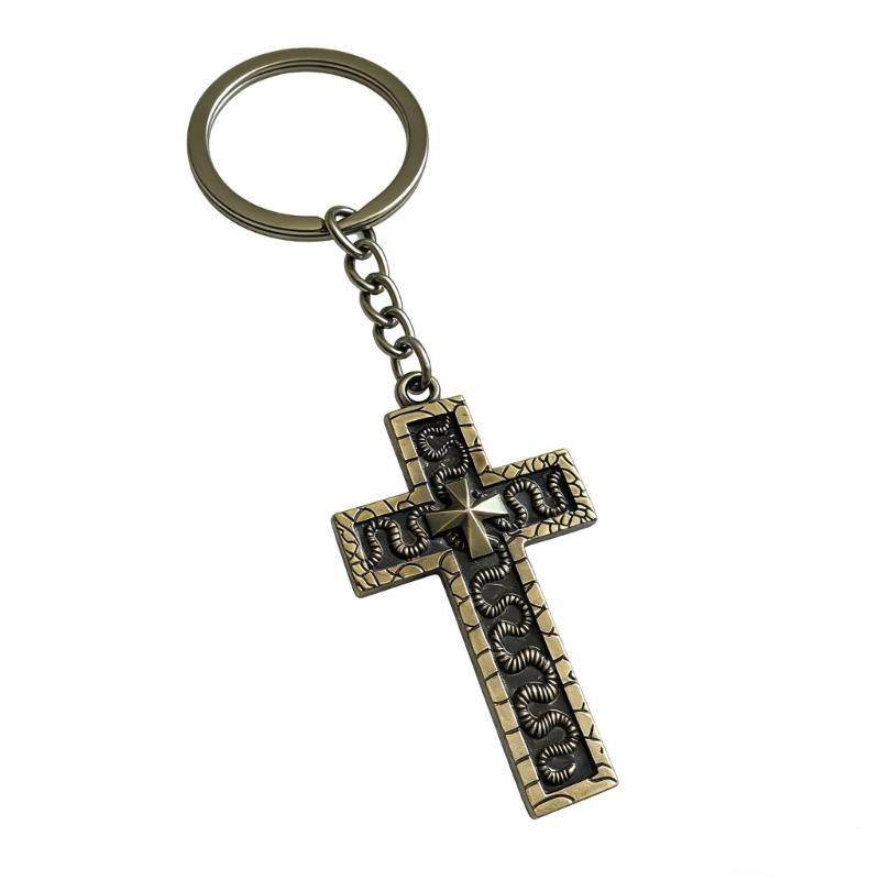 Artistic Crosses Key Holder With Hide Chamber For Small Items Keys Purses And More Strong Metal Materials