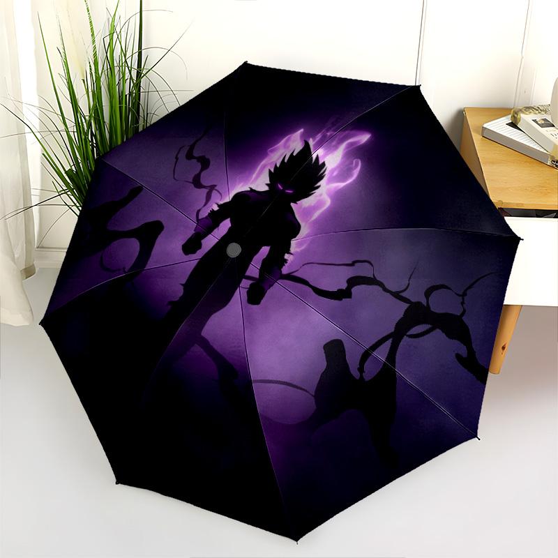 Dragon Ball pattern, automatic folding umbrella, portable and foldable design, 8 ribs, a Christmas or birthday gift.