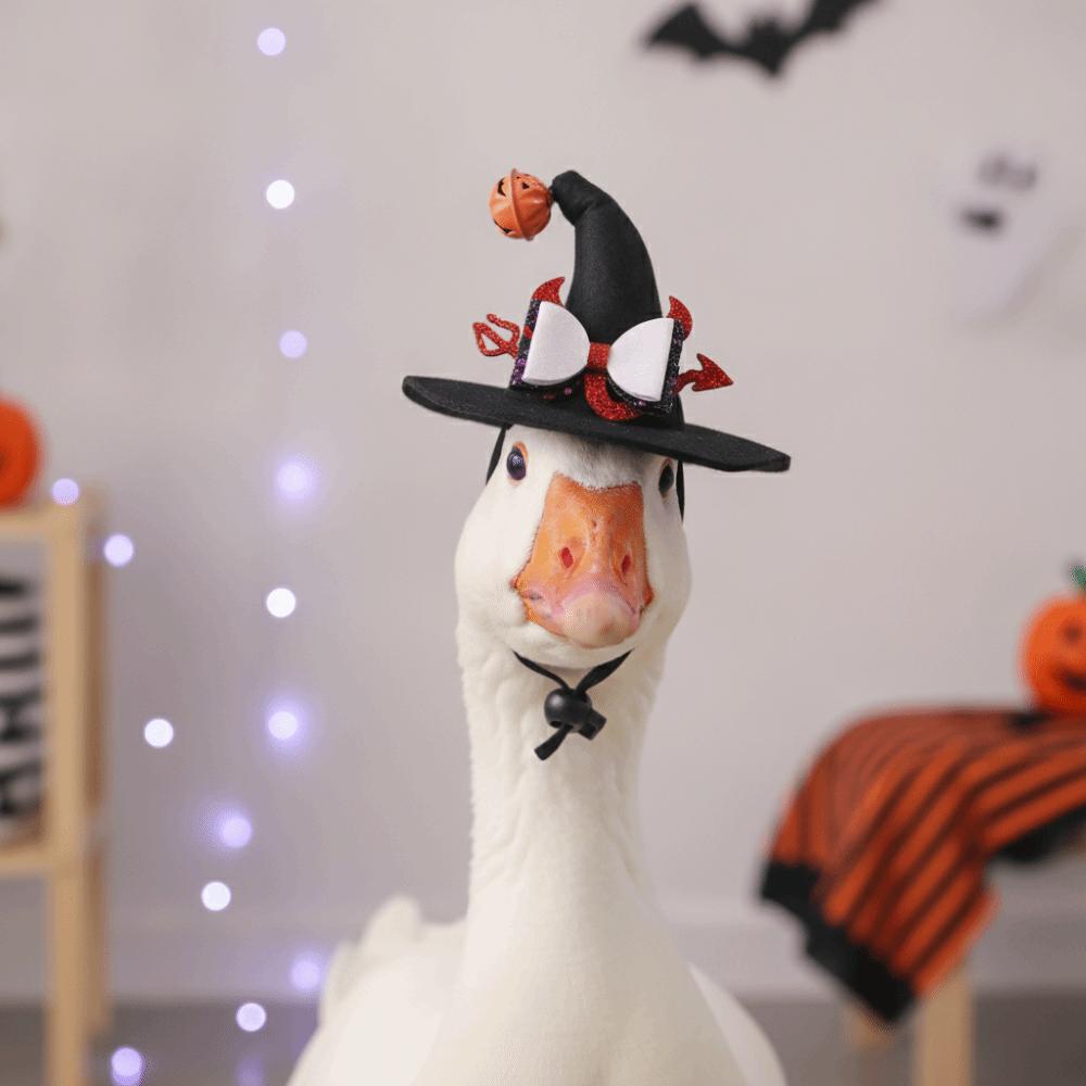 With Bell Cat Wizard Cap Sequin Bowknot Dog Halloween Headwear Pet Witch Hat Festival Carnival