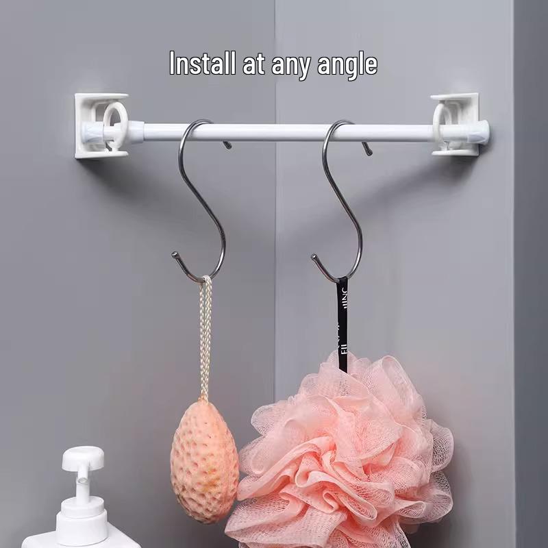 Non-Drill Rotating Adhesive Hook: Strong, Non-Marking Multi-Use for Kitchen & Bathroom