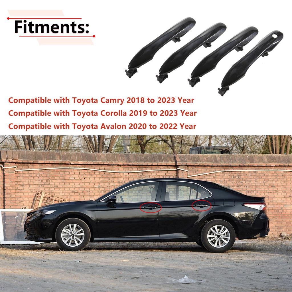 Car Exterior Outside Door Handle Left Right For Toyota Camry 2018-2023 Toyota Corolla 2019-2023 Toyota Avalon 2020-2022