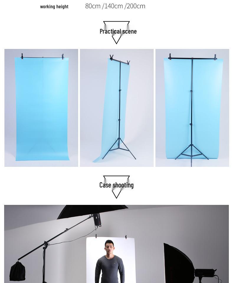 8K PVC Photography Background Stand with Diffuser Cloth for Live Streaming and Studio Setup
