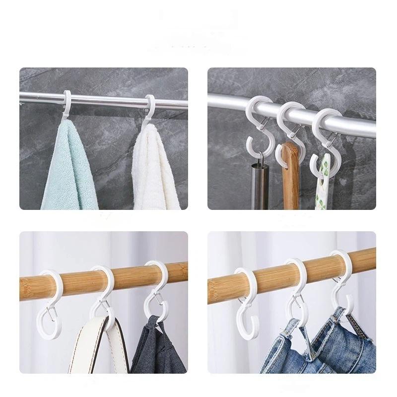 8 Stuks Stijlvolle & Duurzame S-Vorm Hangerhaken Multifunctionele Keuken Huis Duurzaam Organisatie S Winddichte Haken Lock Hangerhaken