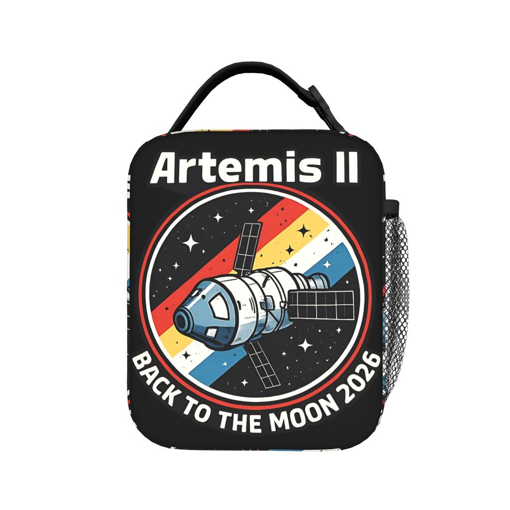 Artemis II Lunch Bag Cute Lunch Box Travel Portable Thermal Tote Handbags For Adult Oxford Graphic Cooler Bag