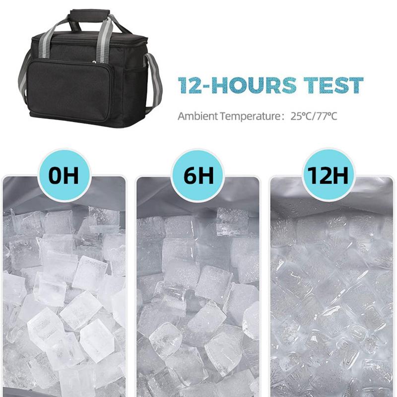 18L přenosná termo taška na oběd Box na jídlo Odolný Vodotěsný Chladicí Pouzdro Izolované Ledem Camping Oxford Dinner Batohy Ledový box