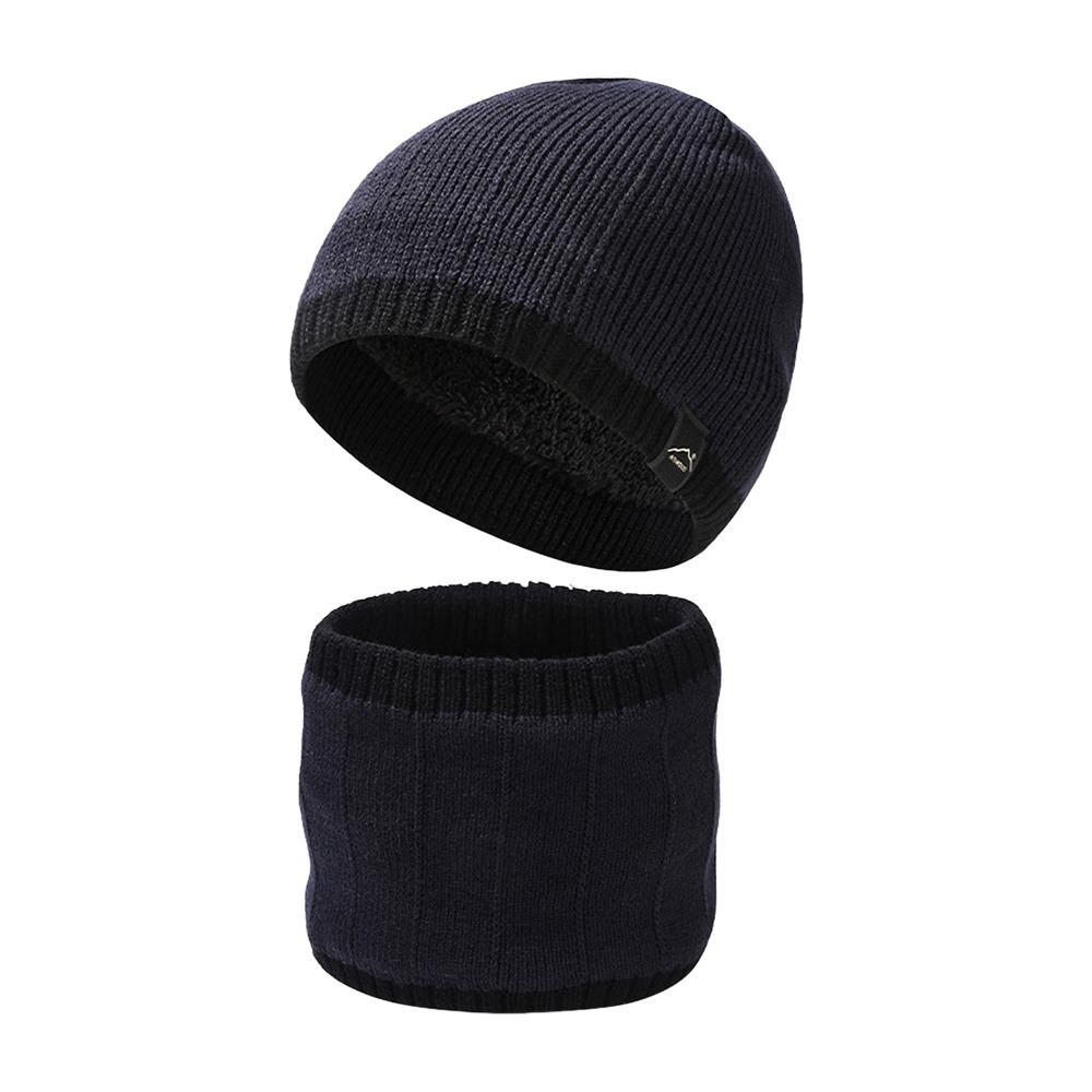 Neck Protection Skullcap Warm Men's Knitted Hat Fashion Beanies  Winter