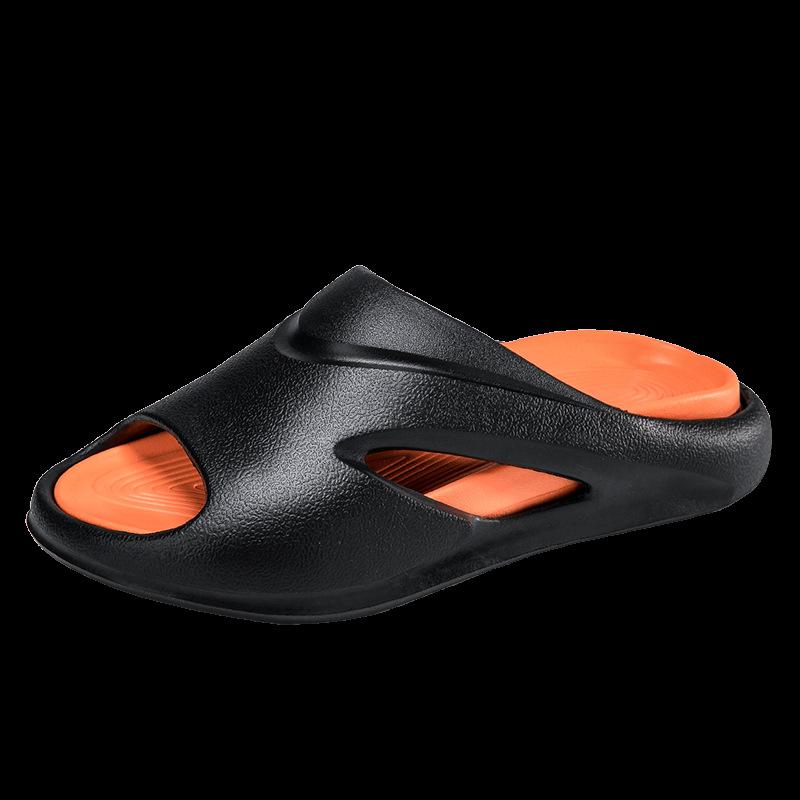Men's four seasons new simple and lightweight EVA durable soft solid bottom outer wear/home home stepping on shit slippers