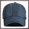 One Limitation CP416 Denim Cap with Simple English Casual Style for Men and Women (Black) Patch, Design, Brim, Letters,
