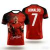 Ronaldo Fan Version Summer 3D Printed Children's Clothing Football Jersey T-shirt. Loose and Comfortable Suitable for Daily Wear
