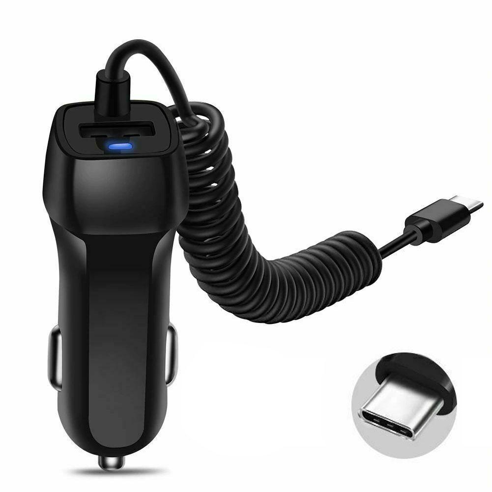 Car Charger TypeC Cable Fast Charging Auto USB Truck Car Charger for Samsung S21 S22 S23 Quick Charge QC3.0 Car Charger