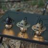 LED Camping Light 1200mAh Emergency Lantern Stepless Dimming Retro Atmosphere Chandelier Portable Hanging Tent Lamp for Fishing