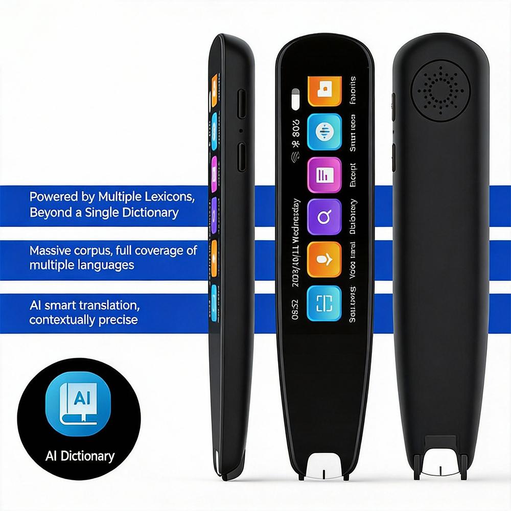 S6 Pro Smart AI Dictionary Pen Touch Screen Digital Reader Answering Function Multilingual OCR Chatgpt Translator for Reading