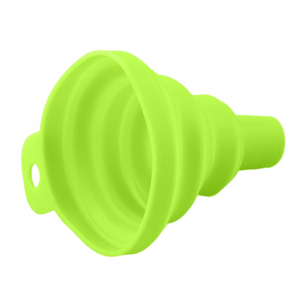 Sleek Portable Funnel Design Made of Heat Resistant Silicone Material