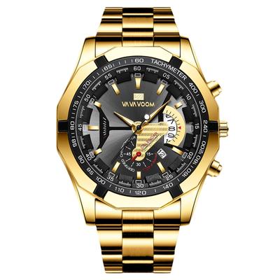 RORIOS Men's Watch with Date Display, Luminous Movement, 30m Water Resistance, Popular Wristwatch, Stylish for Casual, Business, Job Hunting,