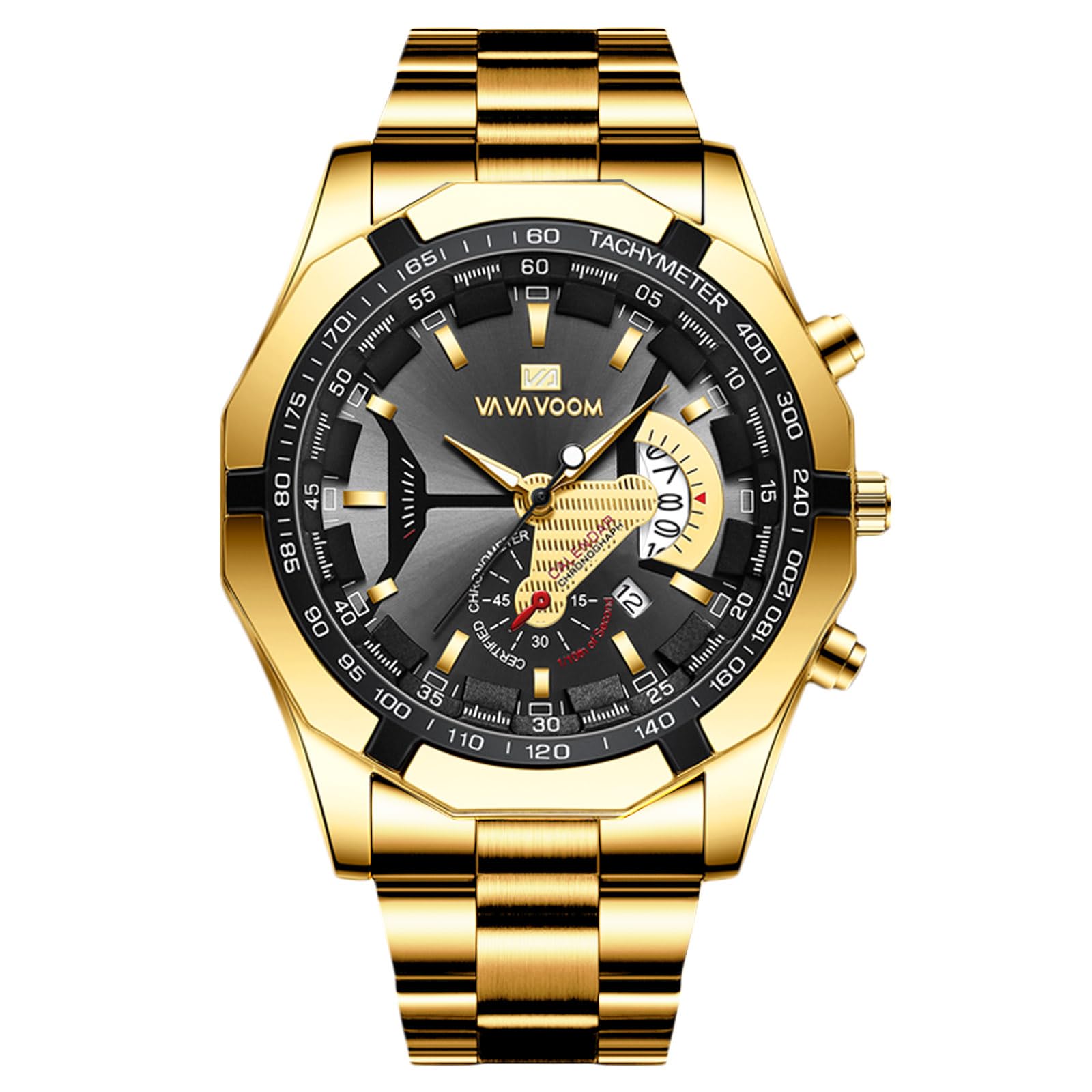 

RORIOS Men s Watch with Date Display, Luminous Movement, 30m Water Resistance, Popular Wristwatch, Stylish for Casual, Business, Job Hunting,
