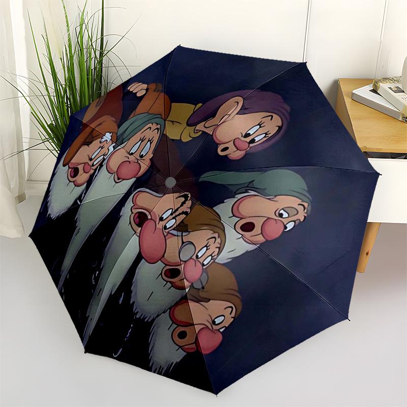 

Princess Themed Travel Umbrella-8 Ribs Automatic Opening and Closing, Portable Folding Design, Compact and Stylish Umbrella