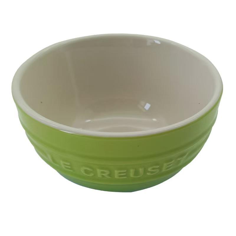 

Миска Le Creuset French Cool Color Емальована миска Рисова миска Побутовий кам яний посуд Порцелянова кругла миска Рисова миска Миска для локшини в супі зелений
