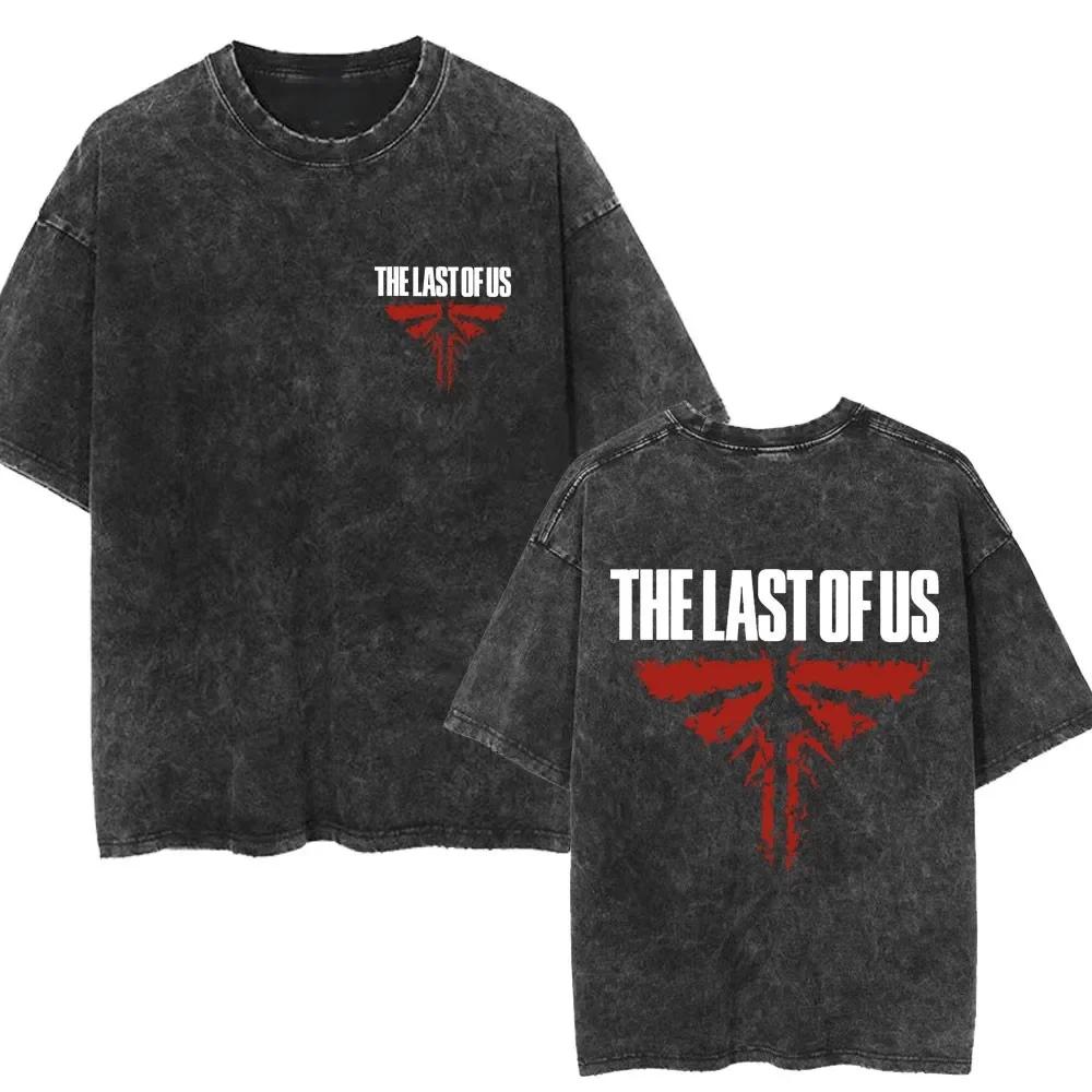 The Last of Us Ellie Prané tričko Pánské Dámské Retro Harajuku Trička Nadměrné Ležérní Bavlněné Módní tričko Streetwear