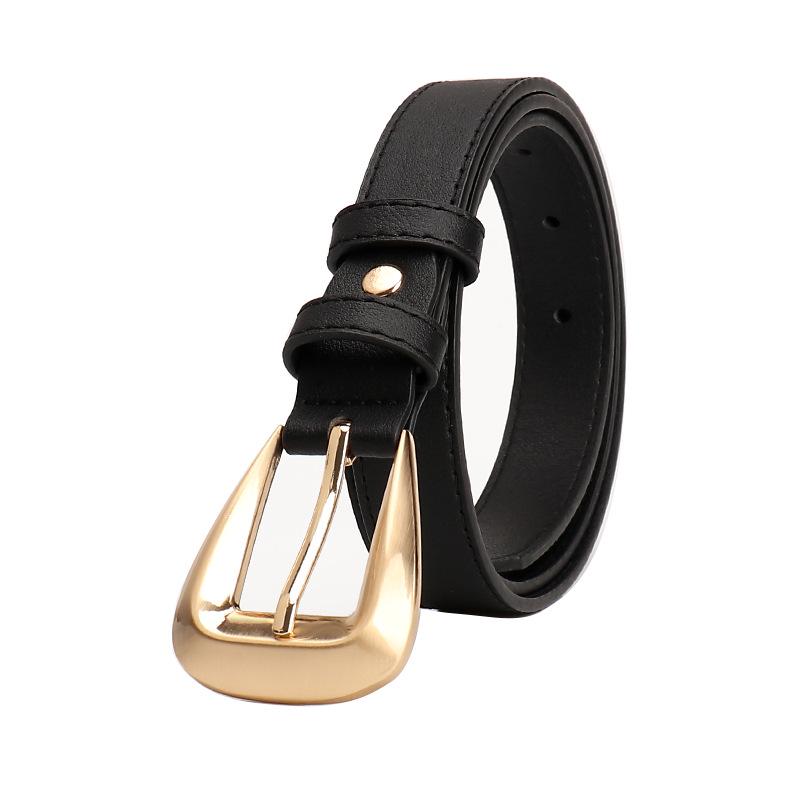 Versatile Women's Leather Belt: Stylish Decorative Waistband for Jeans and Suits