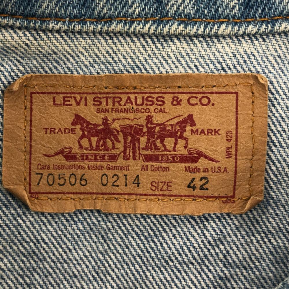 Levi's 90s Made in USA 70506 0214 Denim Jacket 42 Old denim jacket Men's Used