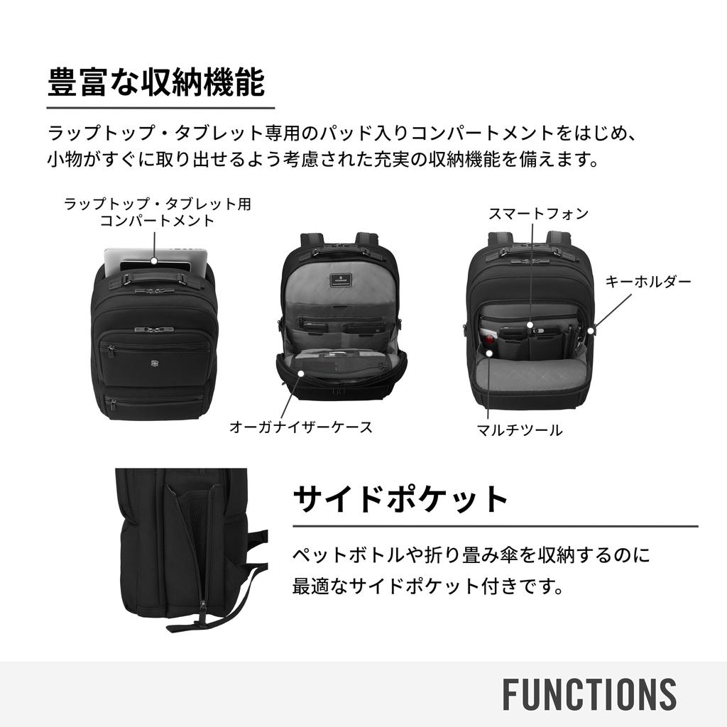 Victorinox Werks Pro Works Professional Cordura Compact Water Business Trolley 611475 Cordura® Backpack, Durable, Repellent, Durable, Business, Men's,