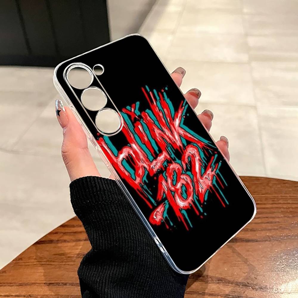 Punk B-Blink-182 Band Phone Case For SamsungA10,12,20,21S,30,31,40,50,51,52,70,71 Transparent Cover
