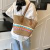 Woven straw bag women's large-capacity new spring and summer versatile handbag seaside vacation beach bag