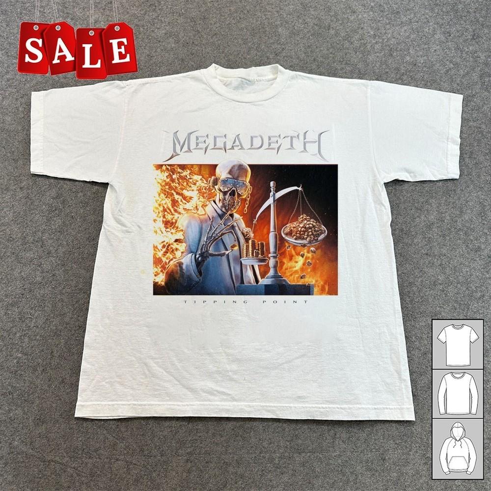 New Megadeth Band TIPPING POINT Gift For Fans Unisex S-5XL Shirt OS342 Unisex T-Shirt XXL