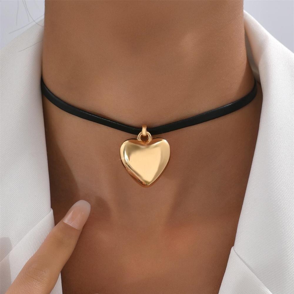 Vintage Silver-plate Geometric Exaggerated Artificial Pearl Chain Necklace For Women Female Fashion Boho Y2K Girl Jewelry Gift