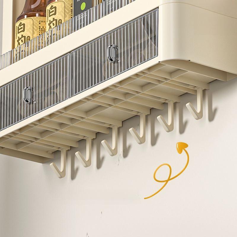 Veggmontert krydderhylle kjøkkenorganisator hengende krydderglass oppbevaringshylle for kjøkken krydderholder krydderoppbevaringshylle