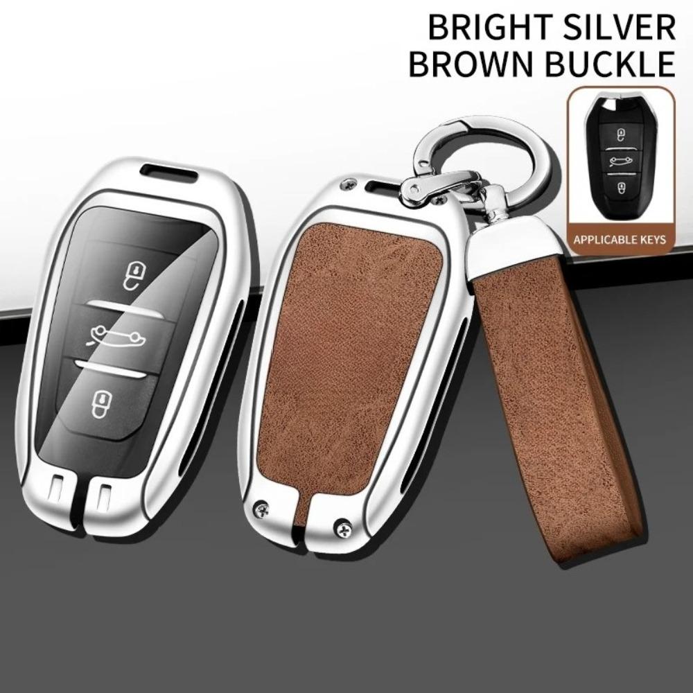 Zinc Alloy Car Key Case Cover Shell for DS DS7 DS5 DS6 DS9 New Energy DS4 Dias Protective Key Chain Bag Keyless Auto Accessories