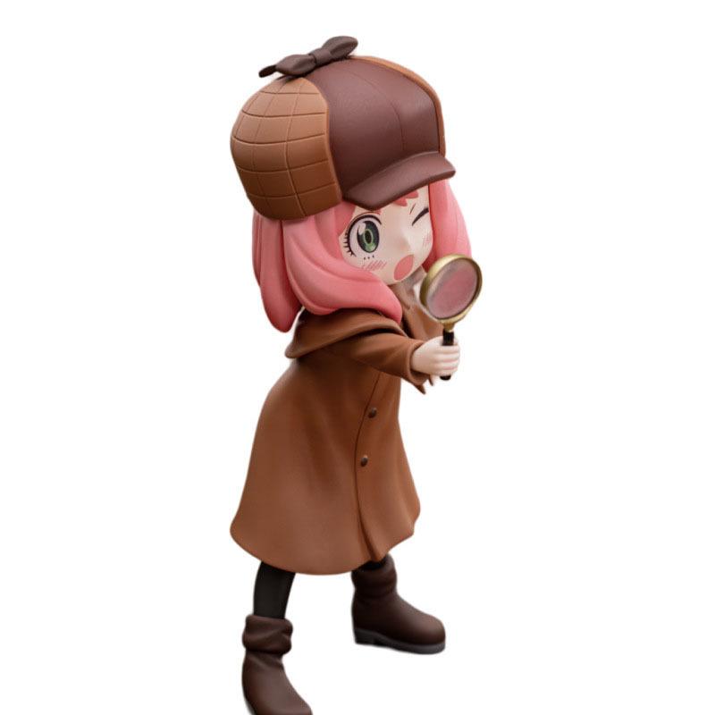cute Anime SPY Family Anya Figure Detective Game Animated Version Detective Dress Up Model Toy Gift Collection Action Figure