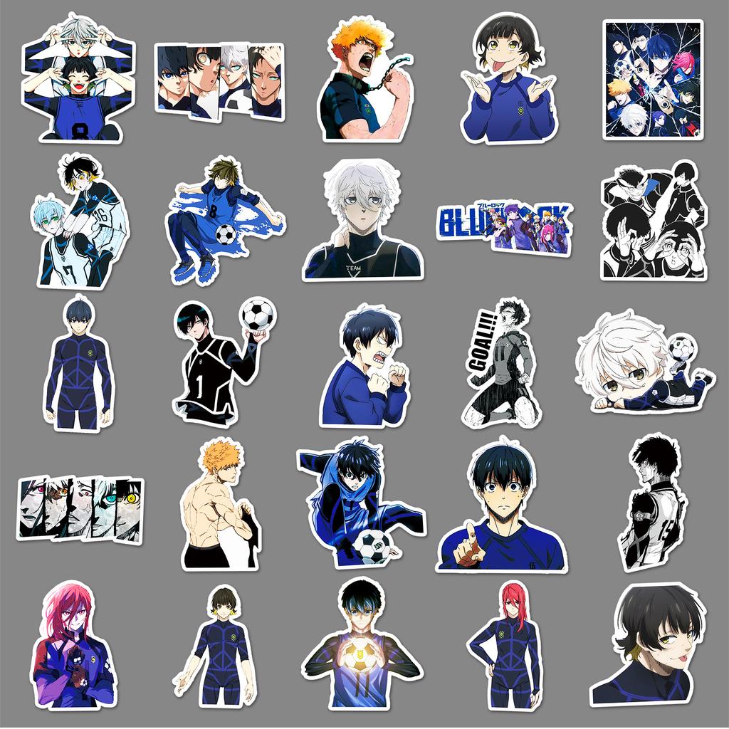 50 Blue Prison Graffiti Cartoons Around The Phone Case Suitcase Waterproof Stickers