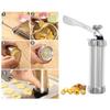 Cookie Press Stainless Steel Biscuit Maker Set Cookie Press with 20 Discs and 4 Icing Tips for DIY Biscuit Making and