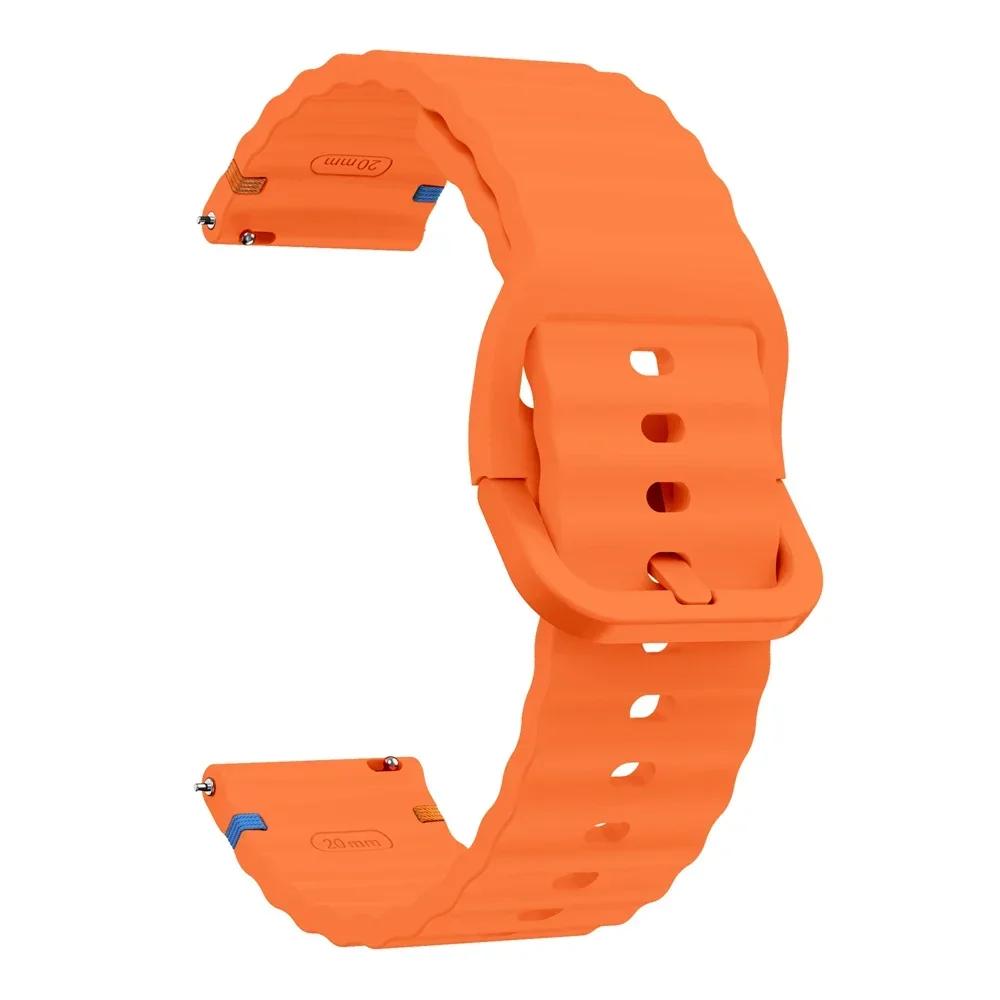 20mm 22mm Silicone Strap For Samsung Galaxy Watch 7/6/5 Pro 44 40mm 6 4 Classic 47 43mm Gear S3 Band Replace Bracelet For Huawei